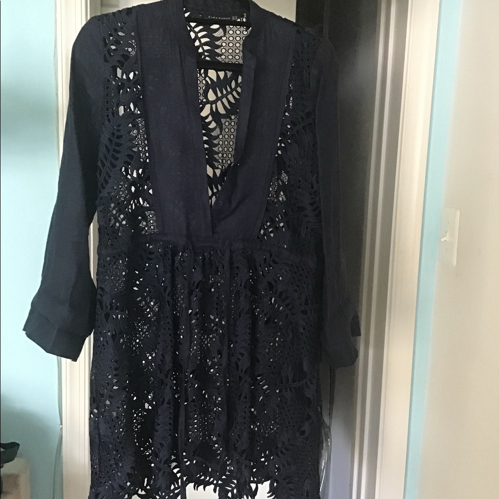 Zara eyelet tunic dress